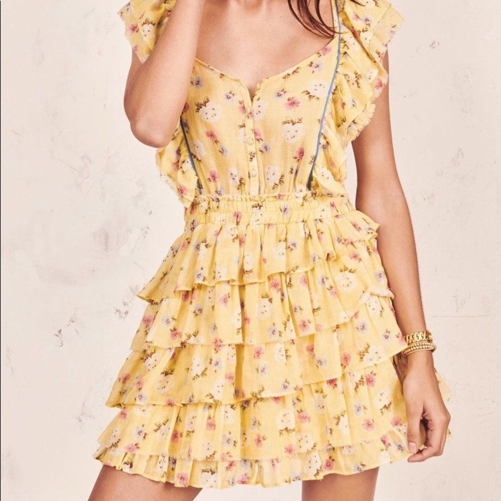 LoveShackFancy Phyllis Floral Dress